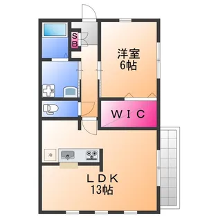 ウルス・ヴィラージュ【1階】の間取り