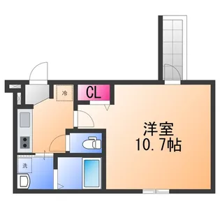 1Kの間取り画像