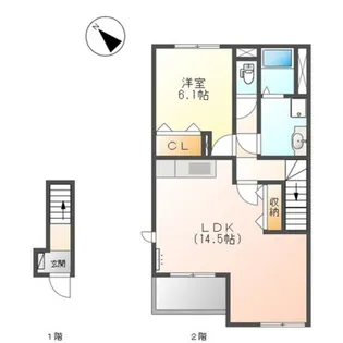 メゾン アイリス【2階】の間取り