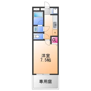 ドミール鳳【1階】の間取り