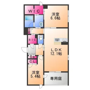 SouthMaisonさくら【1階】の間取り