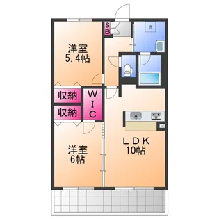 サン・リヴァージュ岸和田【3階】の間取り