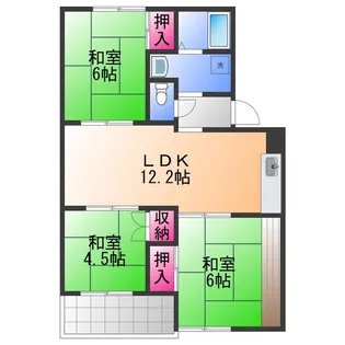 ライズィングマンション B棟【3階】の間取り