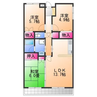 グレイスハイツ【2階】の間取り