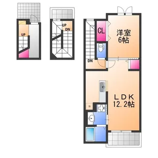 ベルメゾン・ウエスト【3階】の間取り