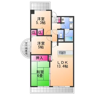 ジョイフル寿【6階】の間取り