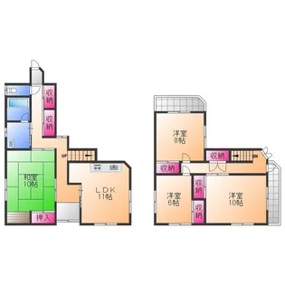 大阪府和泉市太町【一戸建】の間取り