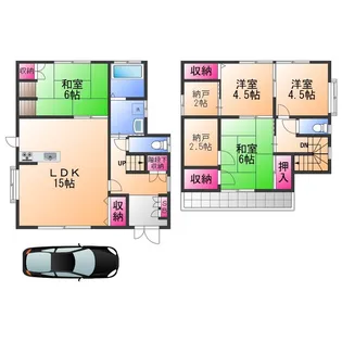 大阪府高石市西取石5丁目【一戸建】の間取り