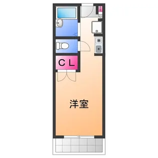 クリスタ久米田【2階】の間取り