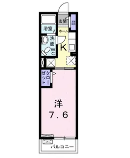 ヴォヌール鳳【1階】の間取り