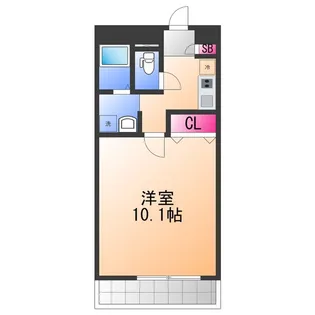 アンプルールフェールフォルス【1階】の間取り