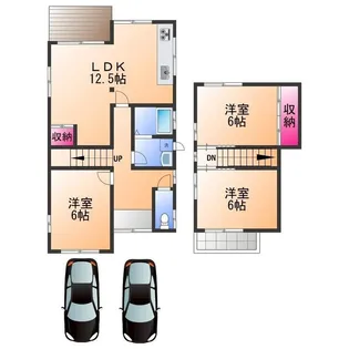 大阪府泉南市男里7丁目【一戸建】の間取り
