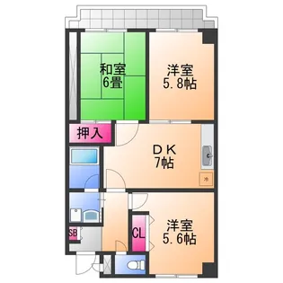 パークアベニュー 中井【1階】の間取り