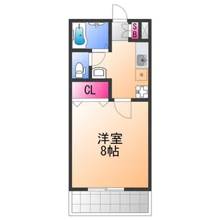 ボヌール鳳1【1階】の間取り