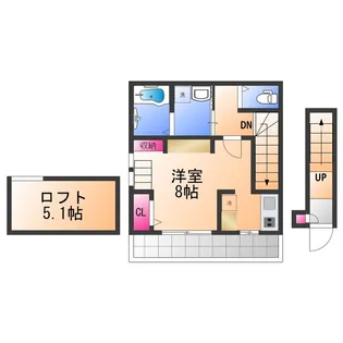 あんしん+鶴田町08−4003【2階】の間取り