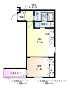フジパレス鳳中町Ⅴ番館【2階】の間取り