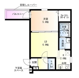 フジパレス鳳中町Ⅴ番館【3階】の間取り