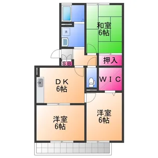 パークハウス2番館【3階】の間取り