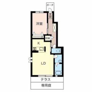 シャーメゾンひまわり【1階】の間取り