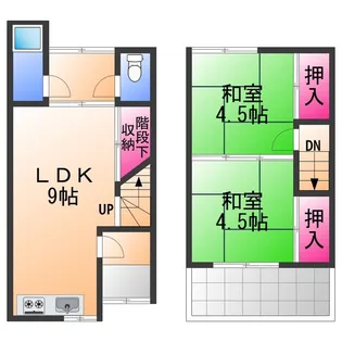 大阪府堺市西区堀上緑町2丁【一戸建】の間取り