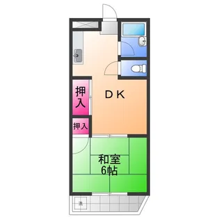 下池田町マンション【2階】の間取り