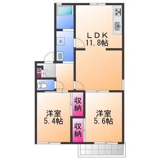 パークサイド木下【2階】の間取り