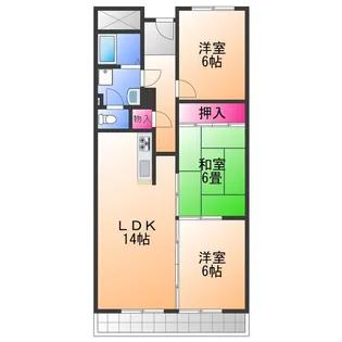 ラームズプラザ【1階】の間取り