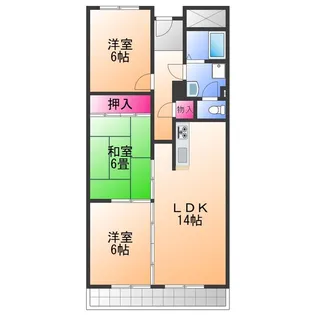 ラームズプラザ【5階】の間取り