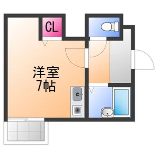 フォンターナ大宮【1階】の間取り