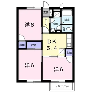 グレースMITA−Ⅱ【1階】の間取り