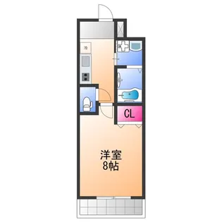 フジパレス助松町Ⅰ番館【3階】の間取り