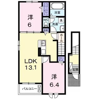 サイプレス Ⅲ【2階】の間取り
