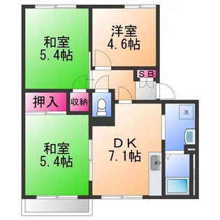 リベックス2号館【2階】の間取り