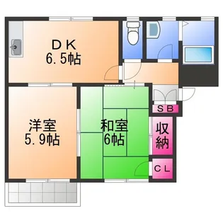 コートボナールA【2階】の間取り