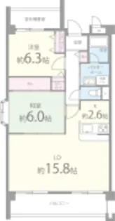 グランドゥール光明池【2階】の間取り