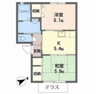 ラフォーレJ・N・Ⅰ【1階】の間取り