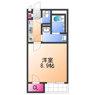 クレイノアペルト泉佐野Ⅱ【1階】の間取り