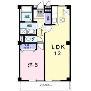 ベル・コーポ・デヌシA【1階】の間取り