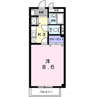 トレジャーバレイ【2階】の間取り
