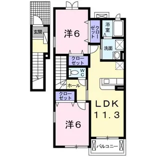 サンシャイン ガーデン【2階】の間取り