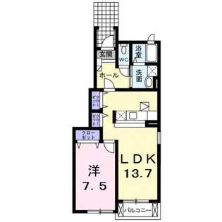 ハミング・バード【1階】の間取り