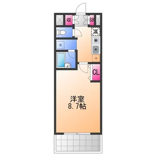 グランドゥール高師浜【4階】の間取り