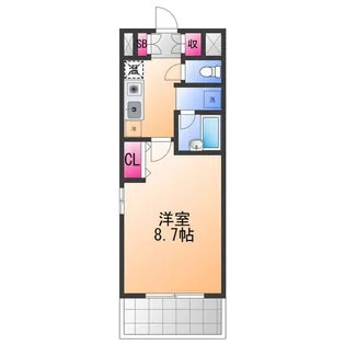 グランドゥール高師浜【4階】の間取り