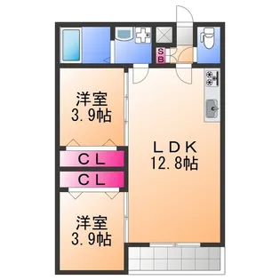 AVANTIO HONMACHI【1階】の間取り