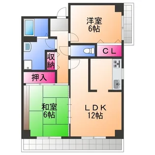サンセリテ中町【4階】の間取り