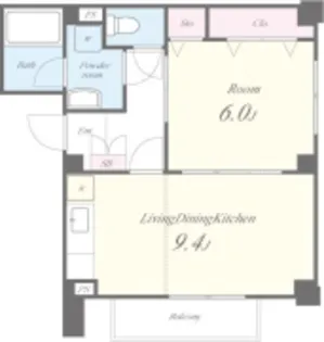 カンディード【1階】の間取り