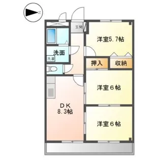 ラヴァーズ ペティオ【2階】の間取り