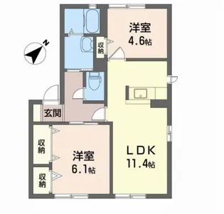 エスポワール C【1階】の間取り