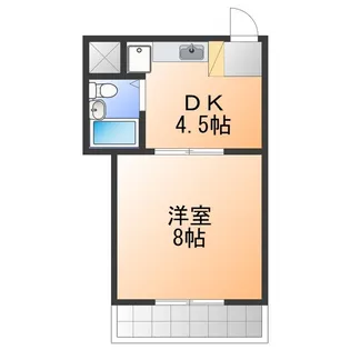 グリシーヌⅢ【2階】の間取り