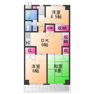 カワトコーポラス【3階】の間取り